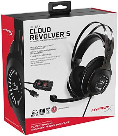 HyperX Cloud Revolver S-Dolby 7.1 Surround Ses Özellikli Oyun Kulaklığı-Çelik Çerçeve-Özel Bellek Köpüğü-Birinci Sınıf