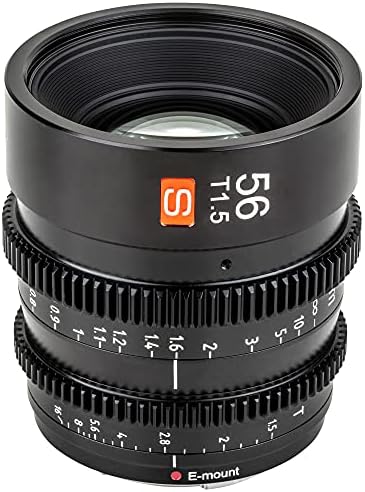 VİLTROX 56mm T1. 5 Cine Lens için Sony E-Montaj, APS-C Büyük Diyafram Cinelens, takip Odak Dişli Tasarım