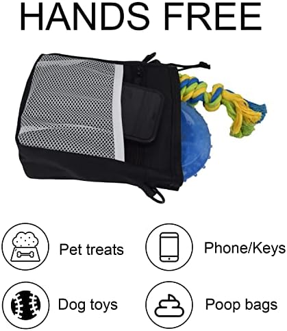 Cdıpesp Köpek Eğitim Tedavi kılıf çanta Köpek Yürüyüş fanny Paketi Köpek Eğitim köpek maması Tutucu (Siyah)