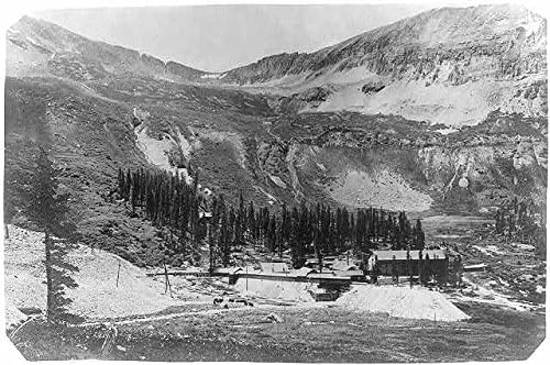 Tarihselfindings Fotoğraf: Walsh Madeni, Ouray, Colorado, Kamp Kuşu Madeni, Ouray İlçesi, CO, Madencilik, c1901, Kar