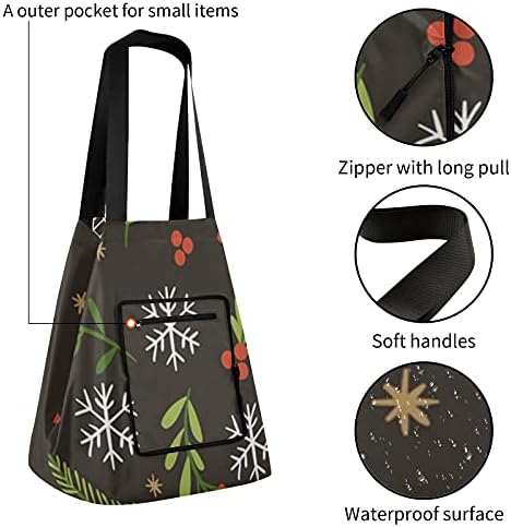 Bitki Kar Tanesi Yıldız Katlanabilir kol çantası Çanta Kullanımlık alışveriş çantası Ağır Okul Çantası alışveriş çantası