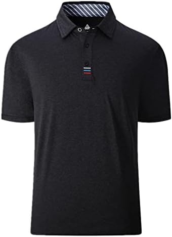 GEEK aydınlatma golf gömlekleri Erkekler için Kısa Kollu Nem Esneklik Gömlek Yaz Casual Tops