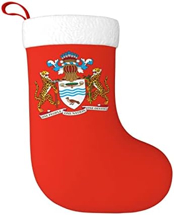 Cutedwarf Ulusal Amblemi Guyana Noel Çorap noel dekorasyonları Klasik 18 İnç Şömine Asılı Çorap