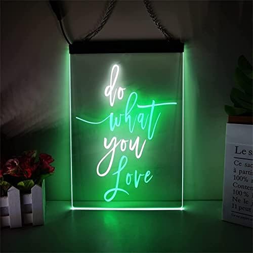DVTEL ne yapmak aşk Neon burcu Led modelleme ışık aydınlık harfler tabela akrilik Panel Neon dekoratif ışık, 30x40