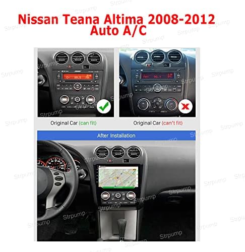 94 + 64GB Android 10 Dash Araba Stereo Radyo için Fit 2008 09 10 11 12 Nissan Teana Altima Otomatik A / C GPS navigasyon