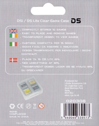 KÜRE DSi / DS Lite Şeffaf Oyun Çantası x16