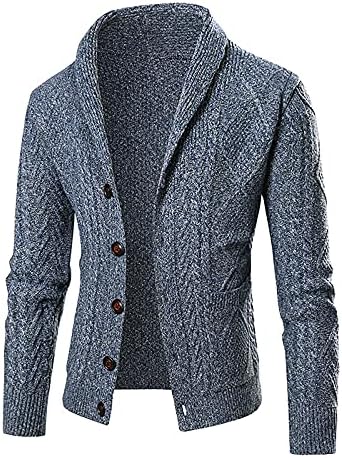 Erkek ceket sonbahar ve kış erkek moda gevşek hırka sıcak yaka kapüşonlu ceket kazak mont