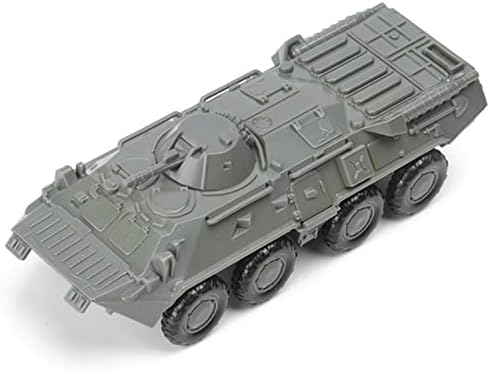 NATEFEMİN Plastik 1:72 Ölçekli BTR-80 Tekerlekli Modeli Simülasyon Araç Modeli Koleksiyonu vitrin modeli