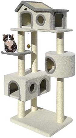 Kedi Tırmanma Çerçevesi Kedi Kumu Kedi Ağacı Sisal Kedi Mobilya Büyük Kedi Villa Kış Kedi Tırmanma Kedi Atlama Platformu
