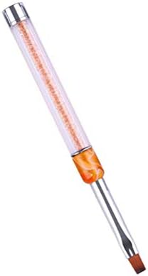 Abaodam Tırnak resim fırçası Kalem UV Jel cetvel kalemi Fırçalar Çizgi Astar Salon Aracı Seti (Pembe)