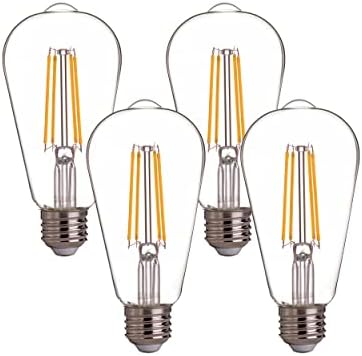 Mvleriud ST19 100 W Eşdeğer LED Edison Ampul, 2700 K Yumuşak Beyaz, 8 W LED Kolye Ampuller, şeffaf Cam, 1000LM, E26