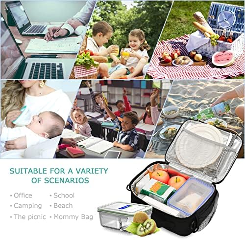 Glaphy Softbol Beyzbol Öğle Yemeği çantası, Soğutucu yemek taşıma çantası Kutusu Yalıtımlı Öğle Yemeği Çantaları Gıda