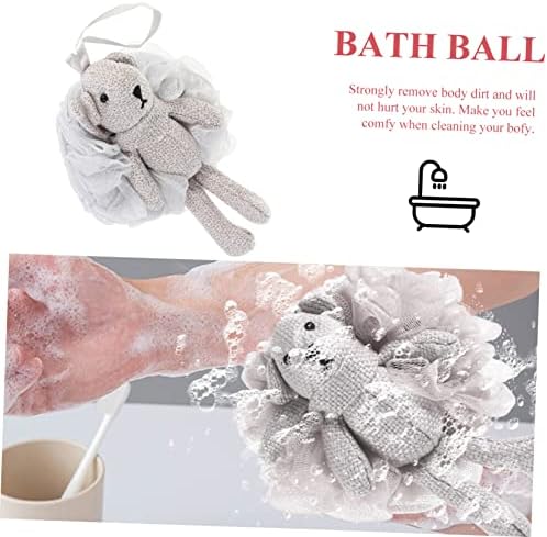 FOMİYES 3 Adet Karikatür Banyo Topu Küvet Scrubber Toddler Vücut Yıkama Temizleme Playset Duş Temizleme Pedi Duş Sünger