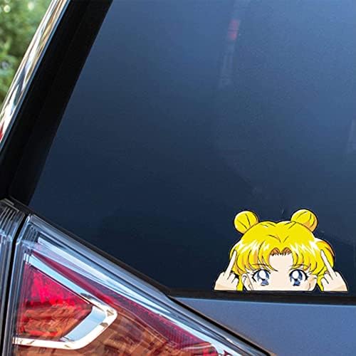 Senksll 2 Adet 5.1 Anime Çıkartmalar Anime Çıkartmaları Araba Vinil Çıkartması için Oto Aksesuarları Pencere Camper