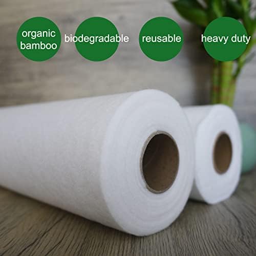 Weavric Bamboo Yeniden Kullanılabilir Kağıt Havlu, Organik, Çevre Dostu, Yeniden Kullanılabilir, Yıkanabilir, Sıfır