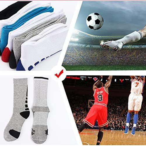 Fraobbg 4 Paket erkek Atletik Ekip Çorap Kalın Koruyucu Spor Yastık Elite Basketbol varis çorabı