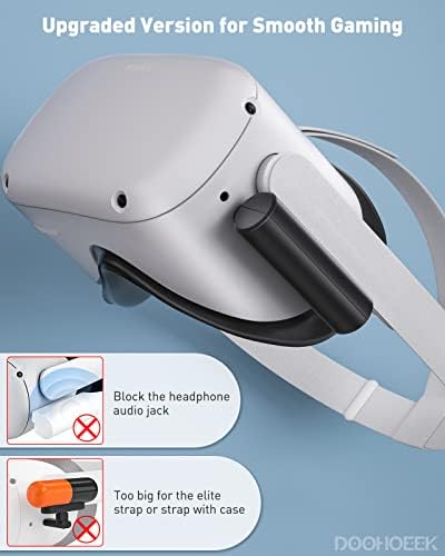 Doohoeek VR Mat 34 ve Oculus Quest 2 için Ücretsiz 3000mAh Pil Paketi Paketi
