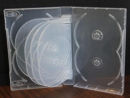MegaDisc Yeni 1 Temizle DVD Yedek kılıfları Tutun 12 Diskler 33mm Spin Büyük Saklama Kutusu