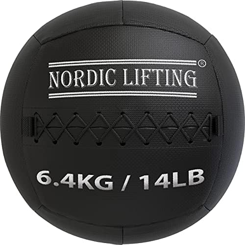 İskandinav Kaldırma Slam Topu 5 lb Duvar Topu ile Paket 14 lb