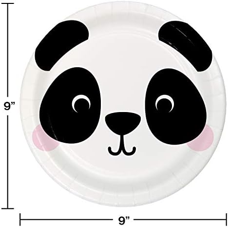 Panda Kağıt Tabaklar, 8 ct