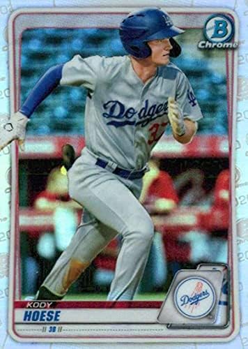 2020 Bowman Krom Taslak Refrakter BD - 142 Kody Hoese RC Çaylak Los Angeles Dodgers MLB Beyzbol Ticaret Kartı
