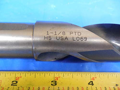 1-1 / 8 Çap Vida Makinesi Uzunluğu Matkap UCU HSS ABD Yapımı 1 Sap Çapı.