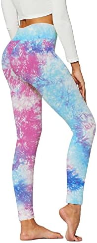Kravat Boya Tayt Kadınlar için Yüksek Belli Egzersiz Popo Kaldırma Spor Yoga Pantolon Ganimet Bayanlar Karın Kontrol