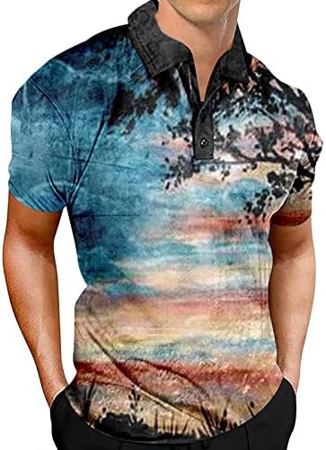 Bmısegm Yaz Egzersiz Gömlek Erkekler için erkek Vatansever Performans Bağımsızlık Günü Amerikan Hafif Uzun Kollu Gömlek