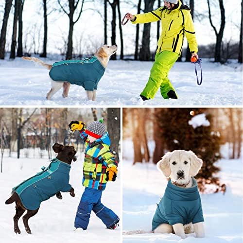 Bonaweıte Sıcak Köpek Ceket, Büyük Orta Küçük Köpekler için su geçirmez Köpek Kış Ceket, Köpek Polar Yelek Köpek Snowsuit