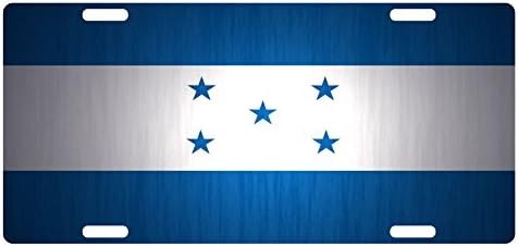 HONDURAS Bayrağı Özel Plaka Orta Amerika Amblemi METAL Versiyonu