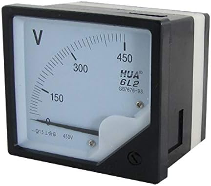 Yeni Lon0167 Kare Panel AC 0-450V Volt Voltmetre Ölçer Ölçer (Kare Panel AC 0-450 ν Volt Voltmetre Messgerät