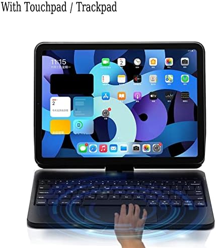 HAODEE Sihirli Klavye iPad kılıfı Pro 11 2018 2020 2021 Hava 4 5 Arka İşık Touchpad Manyetik Kablosuz 360 Dönen Klavye