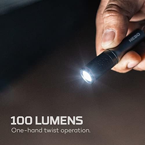 NEBO Columbo Anahtarlık 100 Lümen LED kalem ışığı, Her Gün taşıma için Pille Çalışan Mini El Feneri 