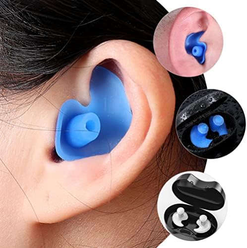 ISMARLAMA Spor Kulaklıklar Ses Azaltma Kulak Tıkacı 3 Çift Silikon Yüzme Kulak Tıkacı Yeniden Kullanılabilir Kulak